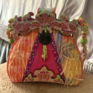 Mary Frances Multicolor Embroidered Mini Bag